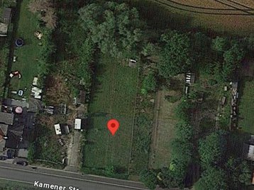 Kartenausschnitt mit dem Baugrundstück an der Kamener Straße 11 in Bönen