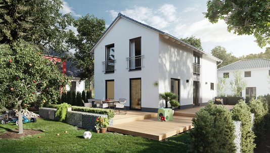 Aura 125 Haus von Town & Country – Einfamilienhaus unseres Kooperationspartners Vest Massivhaus GmbH für energieeffizienten Hausbau.