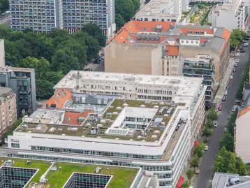 Luftaufnahme von zwei Hochhäusern in Hamm mit angrenzender Straße und umliegender Begrünung – Symbolbild für Baugebiete in der Region Hamm